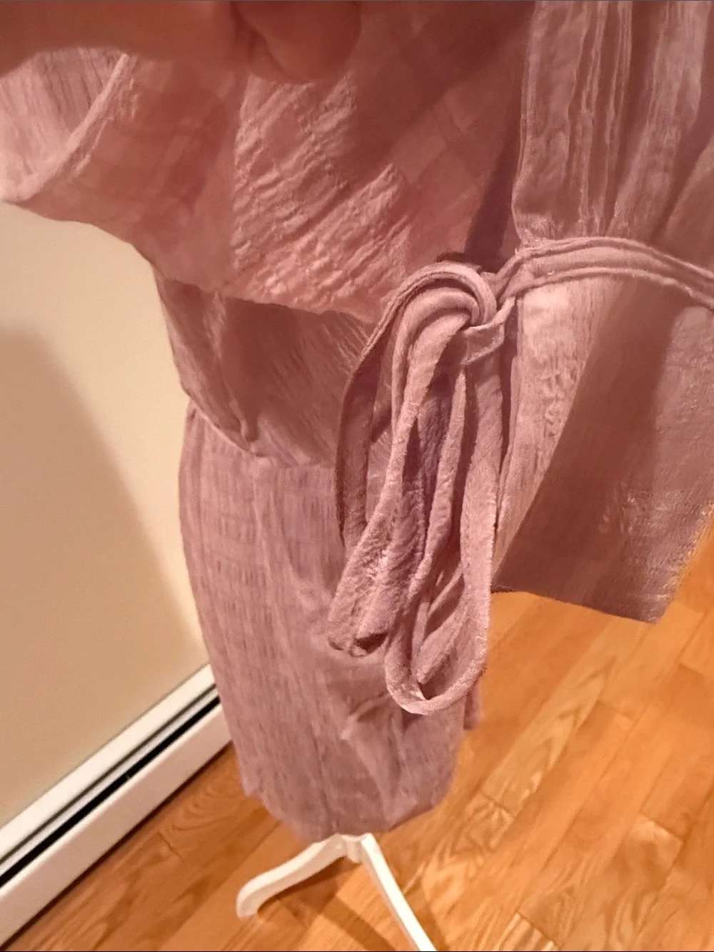 White House Black Market Dusty Mauve Wrap 2 piece dress
